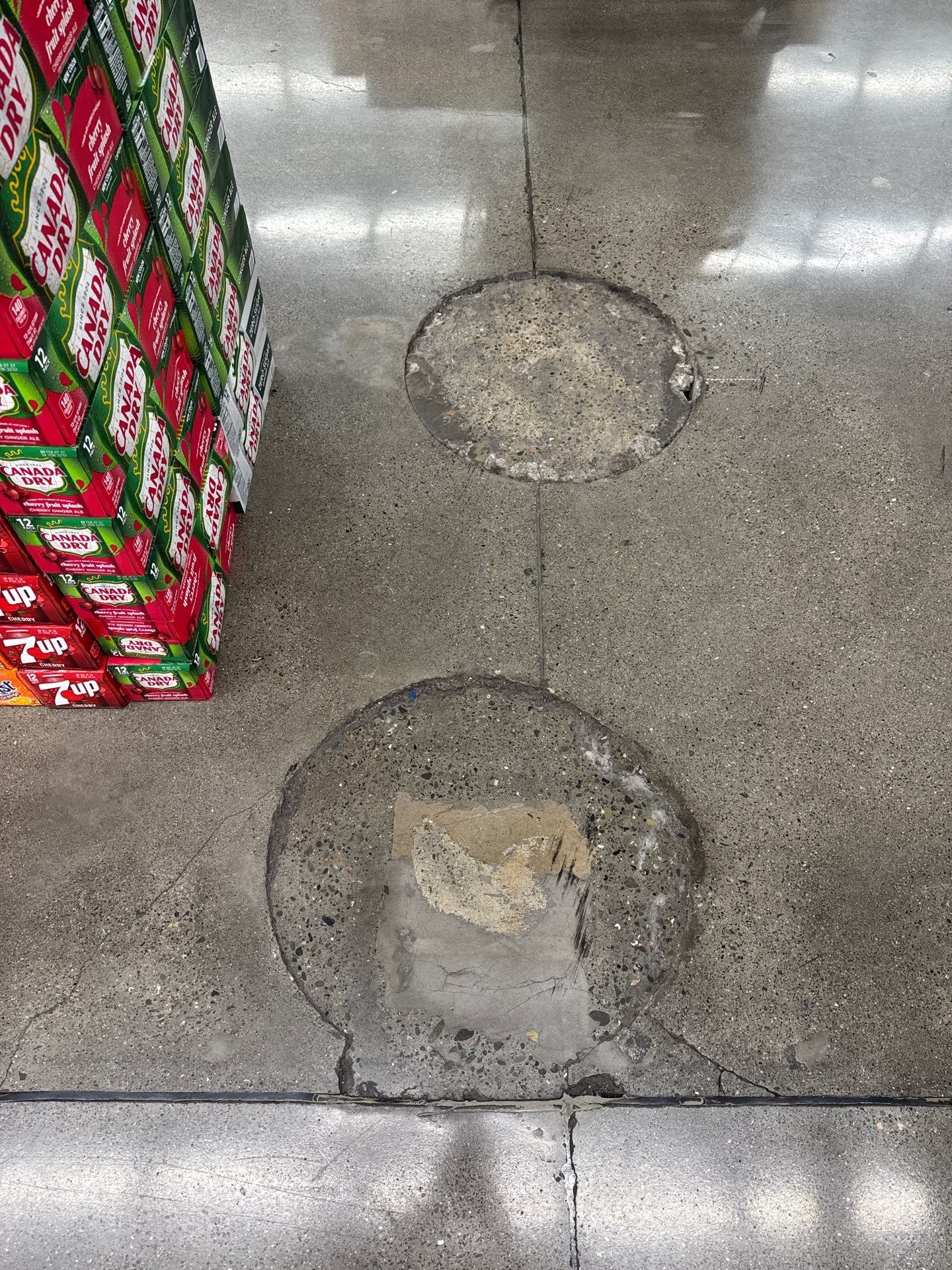 BEFORE, Joint Fill and Spall Repair, Grocery Store, El Cerrito, CA