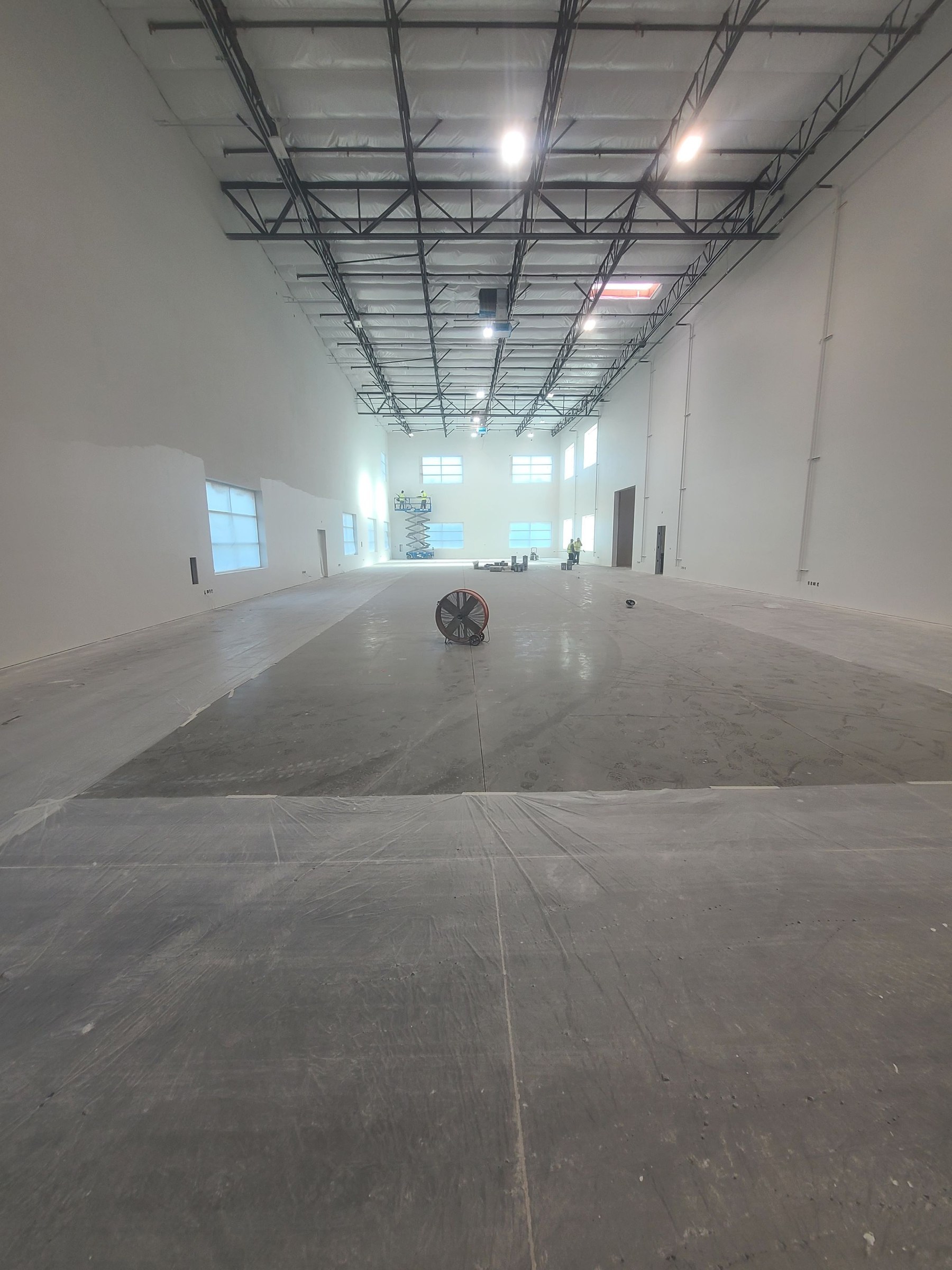 BEFORE, Joint Fill and Spall Repair, Industrial Tenant Improvement Space, Davis, CA