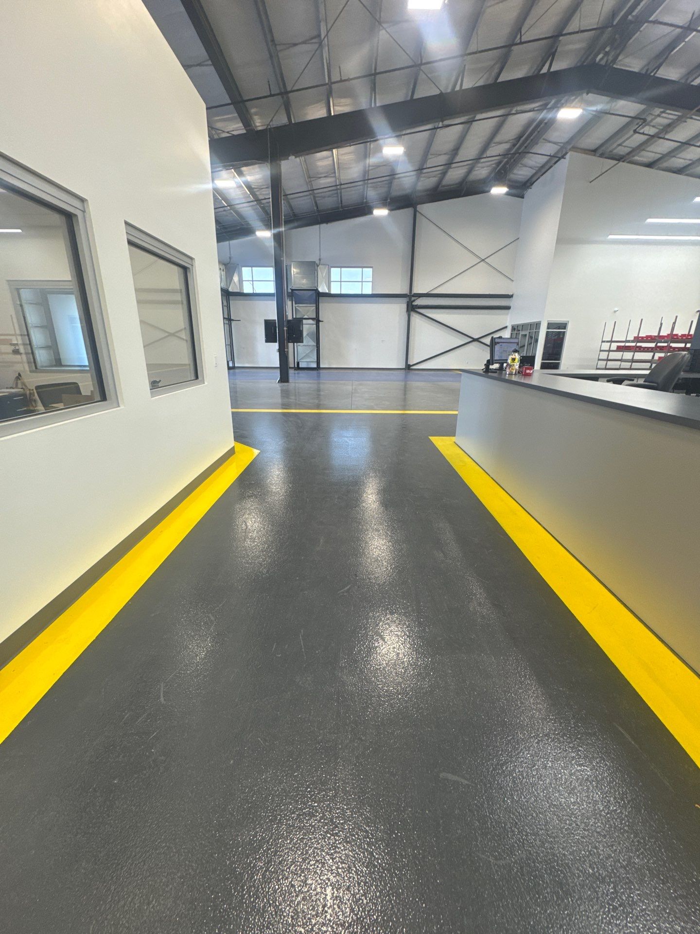 AFTER, Line Striping, Industrial Facility, Tracy, CA