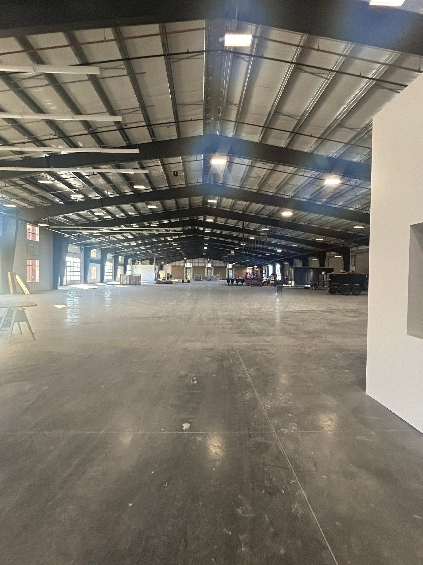 BEFORE, Line Striping, Industrial Facility, Tracy, CA