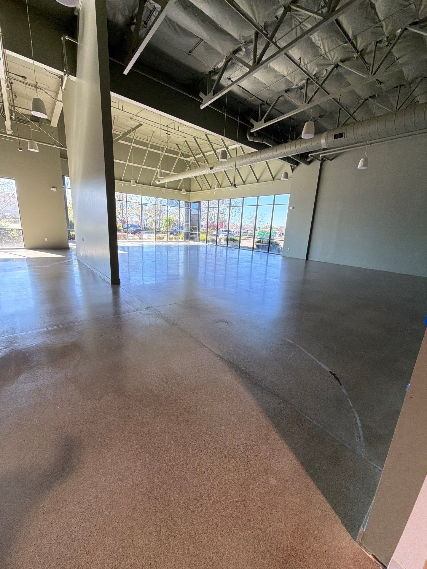 Polished Concrete, Vehicle Showroom, Rocklin, CA