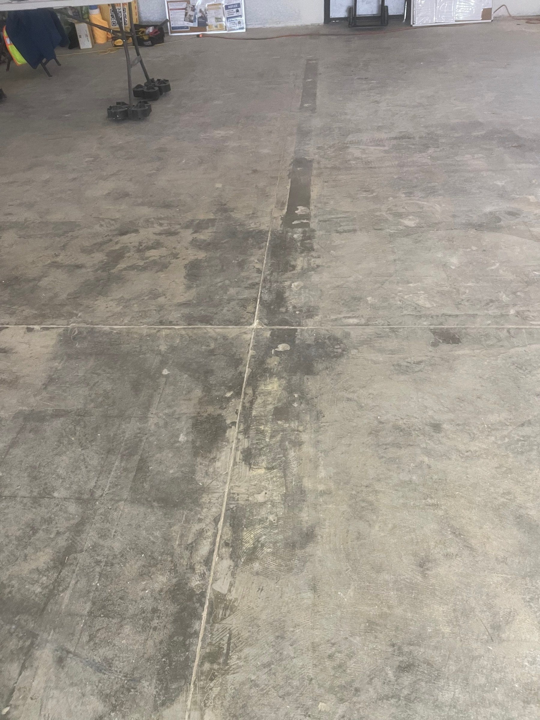 BEFORE, Polished Concrete, Retail Store, Madera, CA