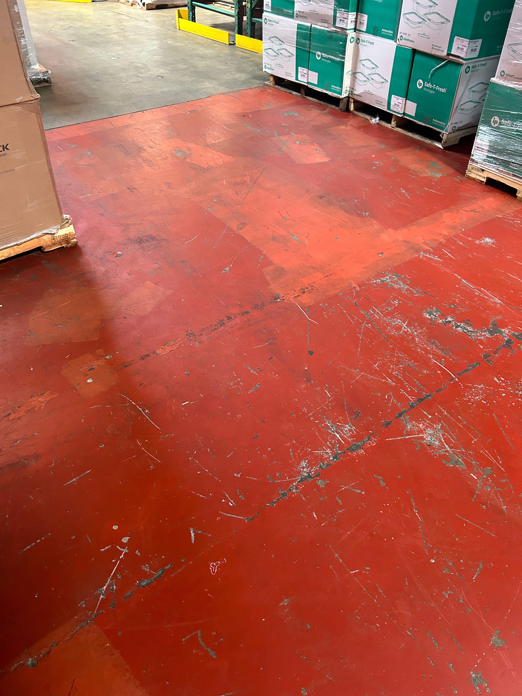 BEFORE, Urethane Cement, Bakery Production Floor, San Leandro, CA
